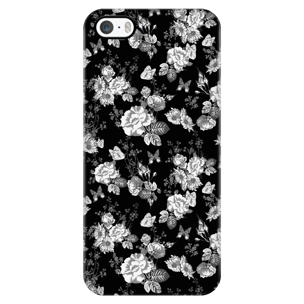 Butterflies and Flowers Phone Case Phone Cases iPhone 5/5s 