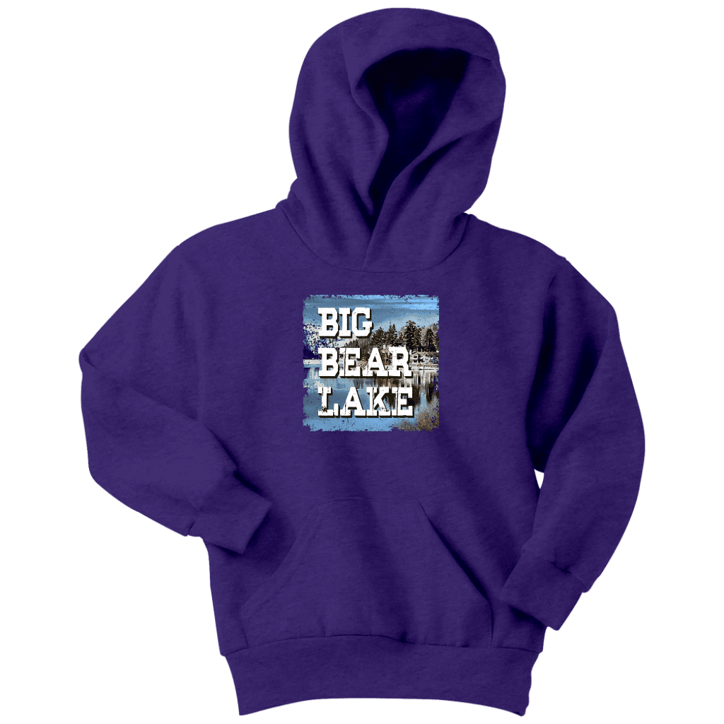 Big Bear Lake V.1 Hoodies and Long Sleeve T-shirt Youth Hoodie Purple XS