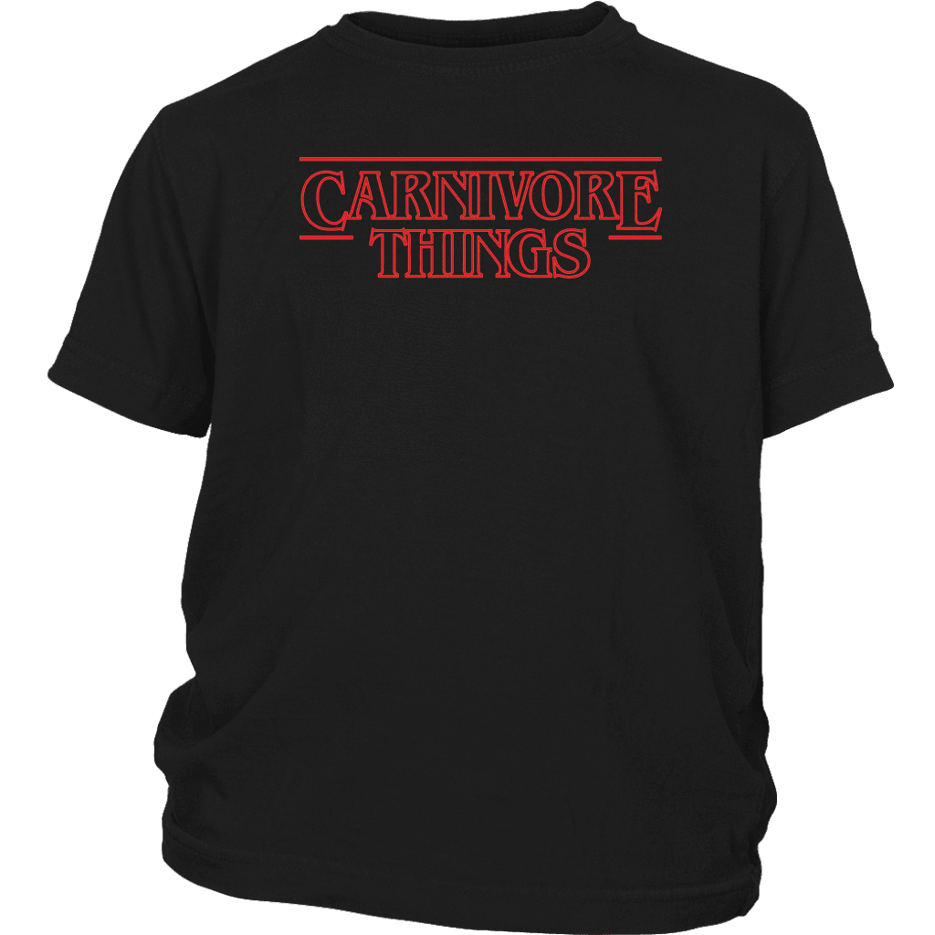 Carnivore Things T-shirt District Youth Shirt Black XS