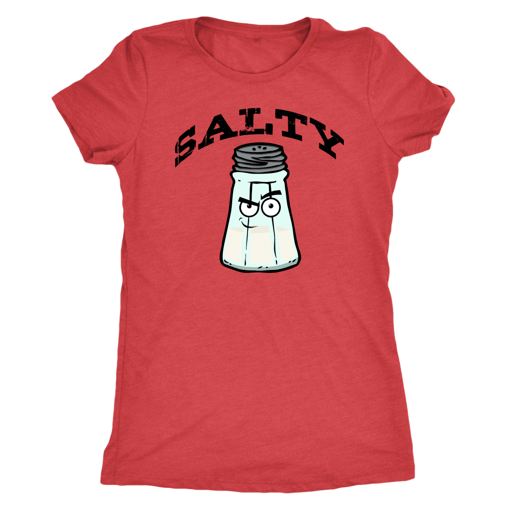 Salty V.1 Womens T-shirt Next Level Womens Triblend Vintage Red S