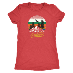 Great Outdoors Shirts | Womens T-shirt Next Level Womens Triblend Vintage Red S