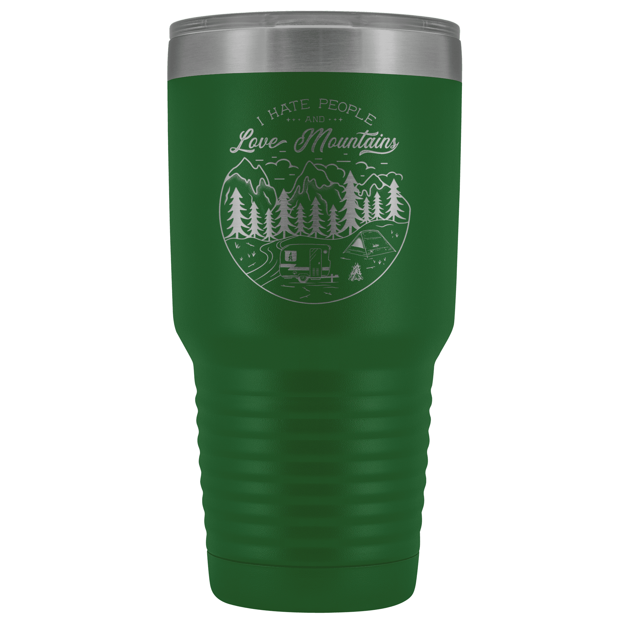 Love the Mountains | 30oz Tumbler Tumblers Green 