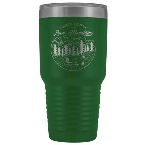 Image of Love the Mountains | 30oz Tumbler Tumblers Green 
