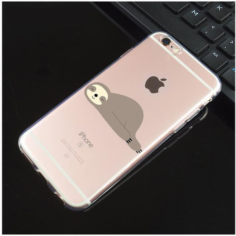 Image of Sloth Soft TPU Silicone Case Napin' For iphone 7 