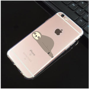 Sloth Soft TPU Silicone Case Napin' For iphone 7 