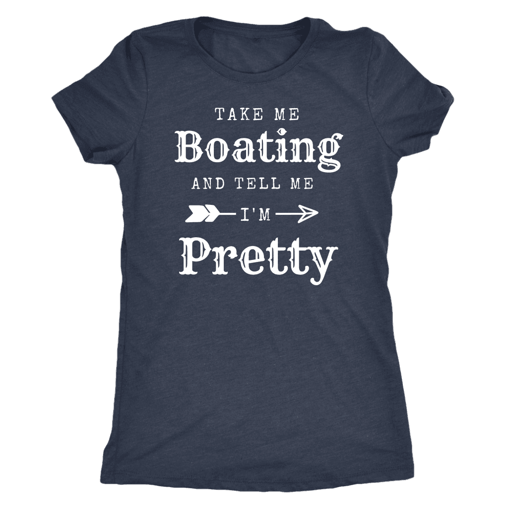 Take Me Boating Womens Shirts T-shirt Next Level Womens Triblend Vintage Navy S