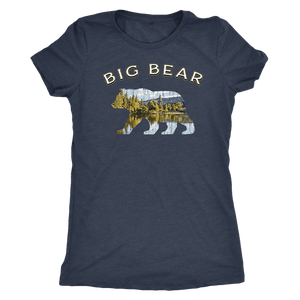 Big Bear Shirt V.1 Women's Shirt T-shirt Next Level Womens Triblend Vintage Navy S