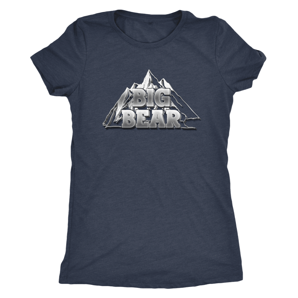 Big Bear V.2, Womens T-shirt Next Level Womens Triblend Vintage Navy S
