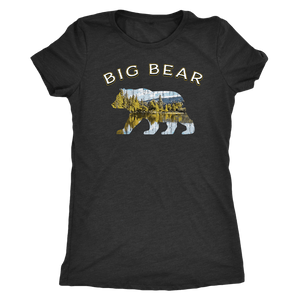 Big Bear Shirt V.1 Women's Shirt T-shirt Next Level Womens Triblend Vintage Black S