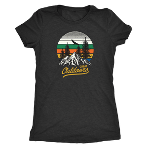 Great Outdoors Shirts | Womens T-shirt Next Level Womens Triblend Vintage Black S