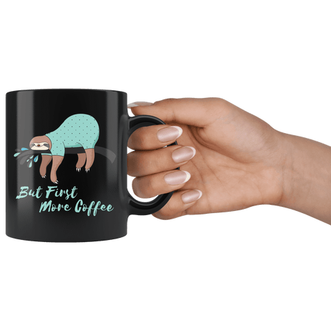 Image of Sleepy Sloth Needs Coffee Drinkware 