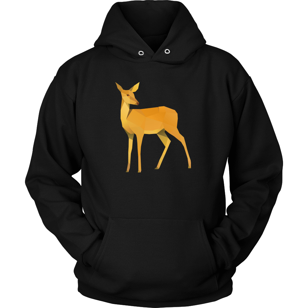 Polygonal Doe T-shirt Unisex Hoodie Black S