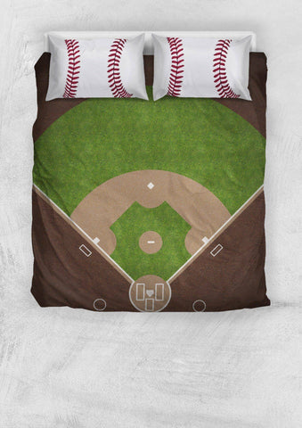 Image of Awesome Baseball Bedding, Black 