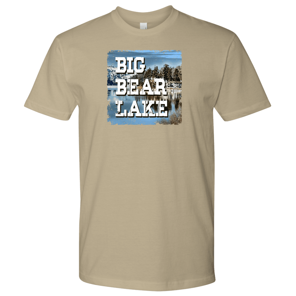 Big Bear Lake V.1, Men's Shirts T-shirt Next Level Mens Shirt Sand S