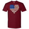 Love America Men's Shirts Red T-shirt Next Level Mens Shirt Cardinal S