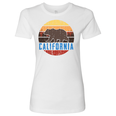 Image of Big Bear California Shirt V.1, Womens Shirts T-shirt Next Level Womens Shirt White S