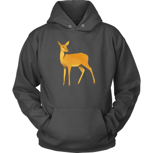 Polygonal Doe T-shirt Unisex Hoodie Charcoal S