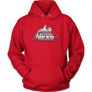 Big Bear V.2, Hoodies Long Sleeve T-shirt Unisex Hoodie Red S