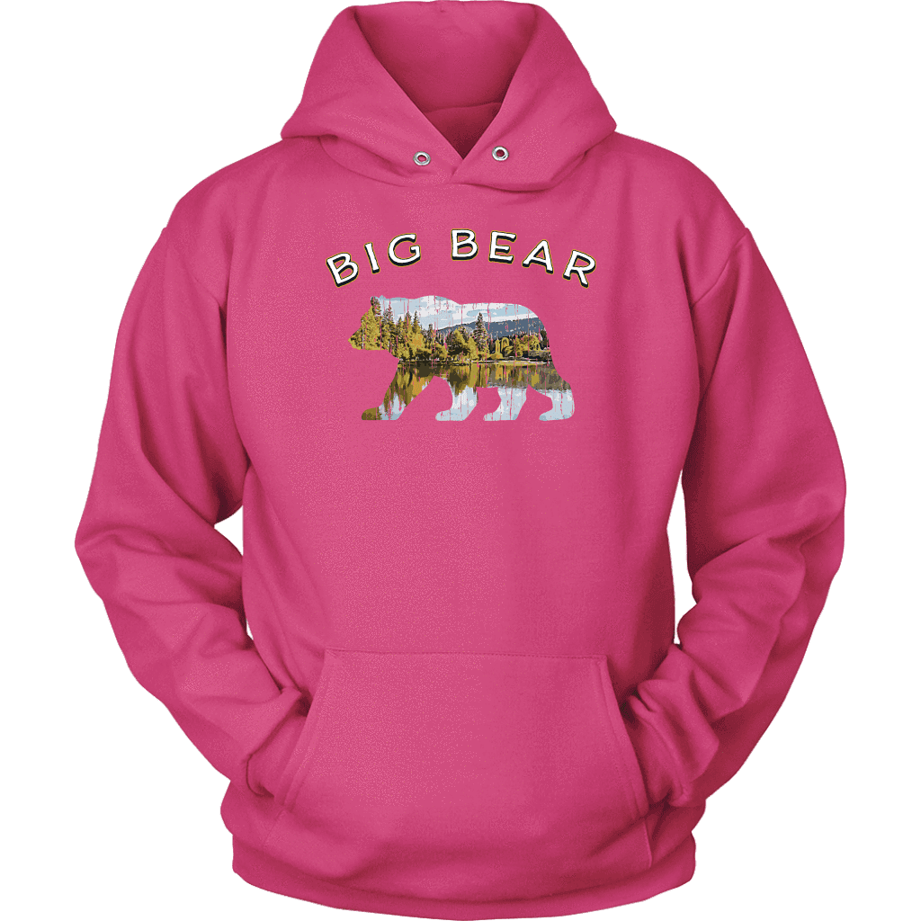 Big Bear v.1, Hoodies T-shirt Unisex Hoodie Sangria S