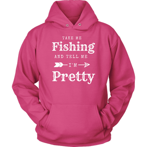 Take Me Fishing T-shirt Unisex Hoodie Sangria S