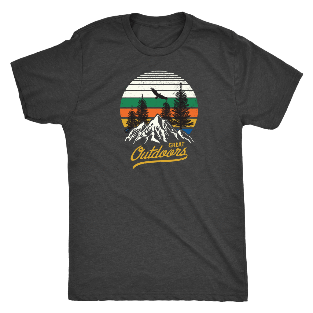 Great Outdoors Shirts | Mens T-shirt Next Level Mens Triblend Vintage Black S