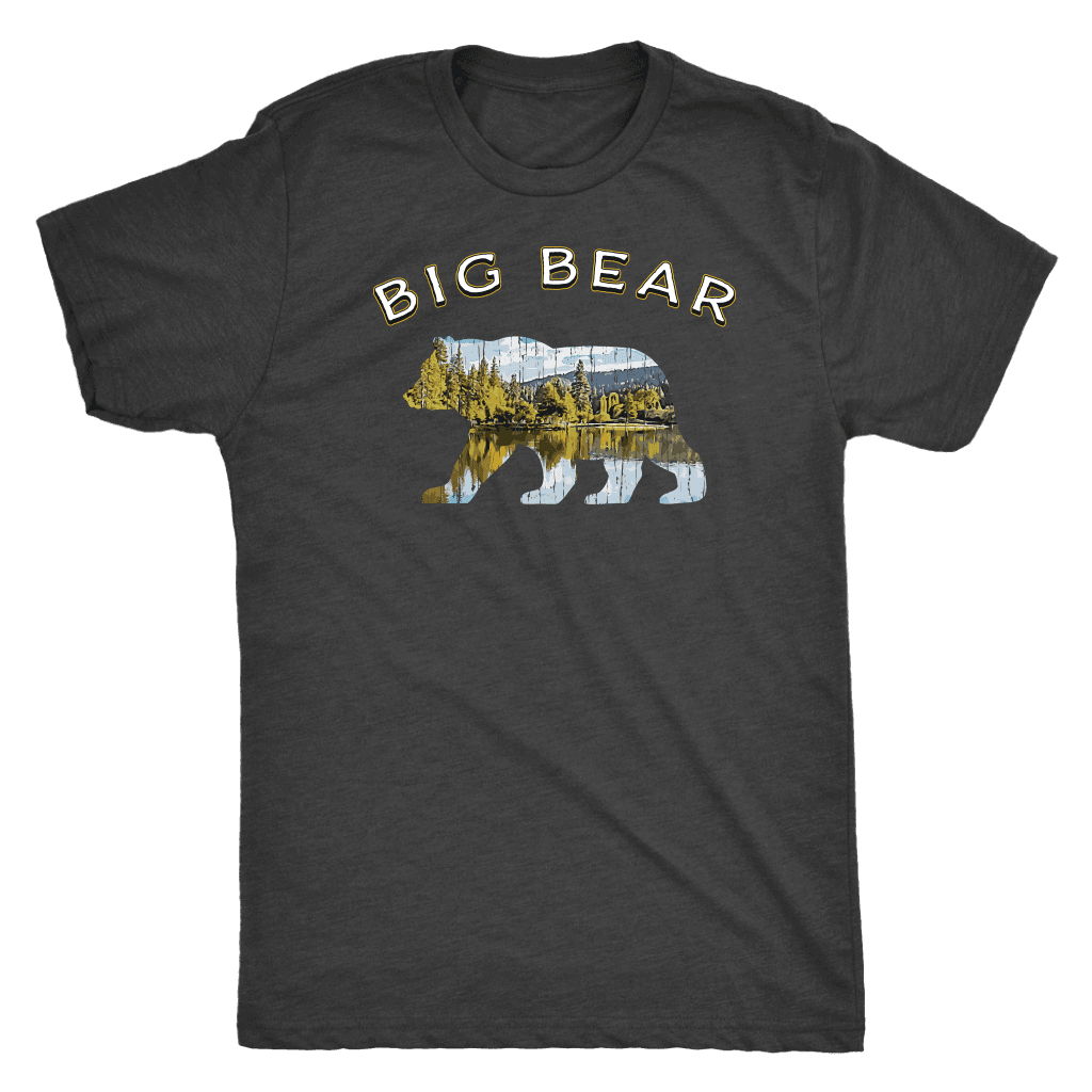 Big Bear V.1 Men's Shirts T-shirt Next Level Mens Triblend Vintage Black S