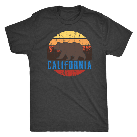 Image of Big Bear Lake California Shirt V.1 T-shirt Next Level Mens Triblend Vintage Black S