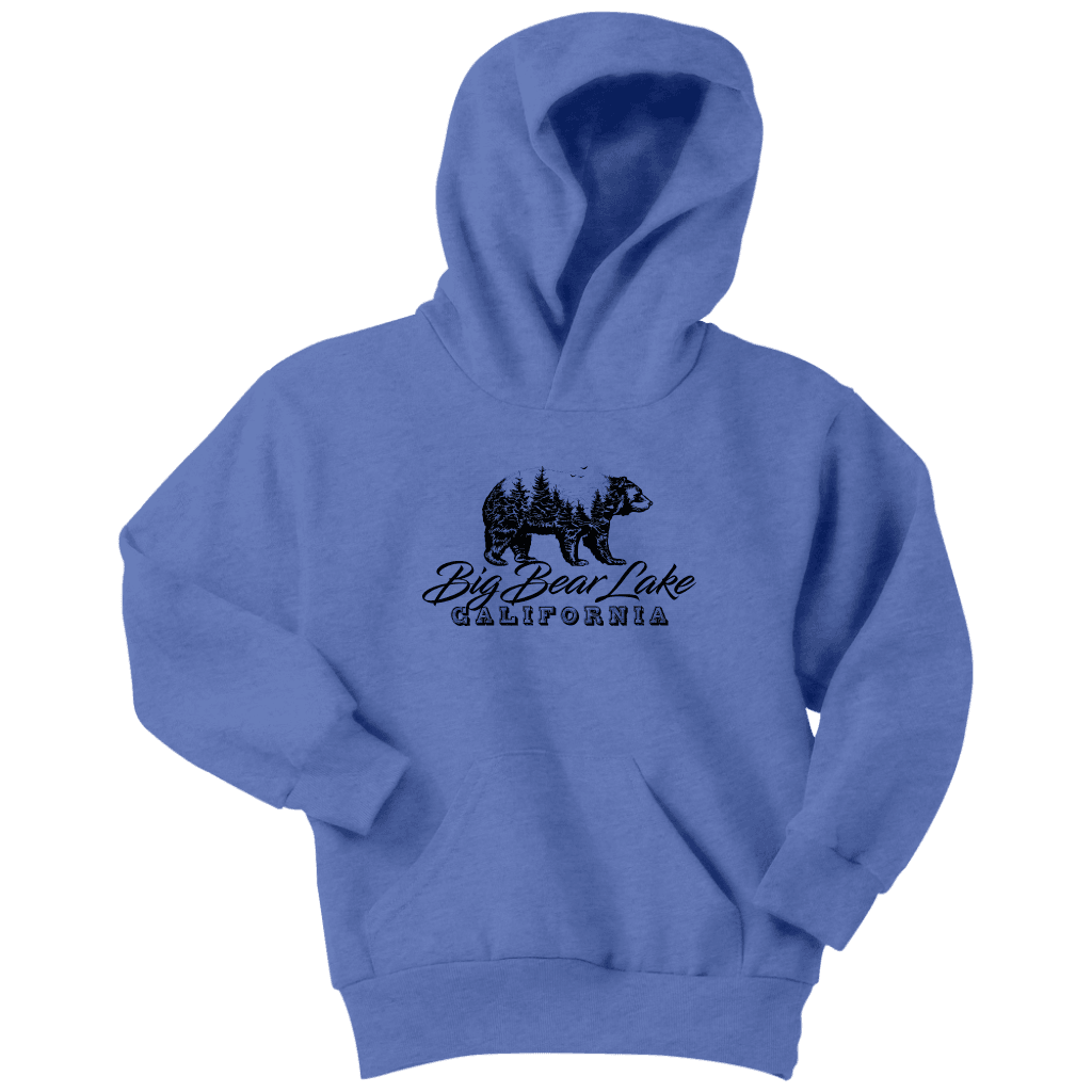 Big Bear Lake California V.2, Hoodies and Long Sleeve T-shirt Youth Hoodie Carolina Blue XS