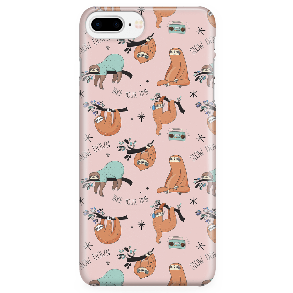 Pink Sloth Collage Phone Case Phone Cases iPhone 7 Plus/7s Plus/8 Plus 