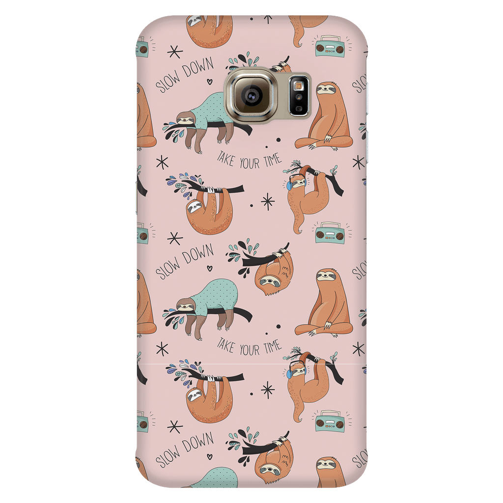 Pink Sloth Collage Phone Case Phone Cases Galaxy S6 Edge 