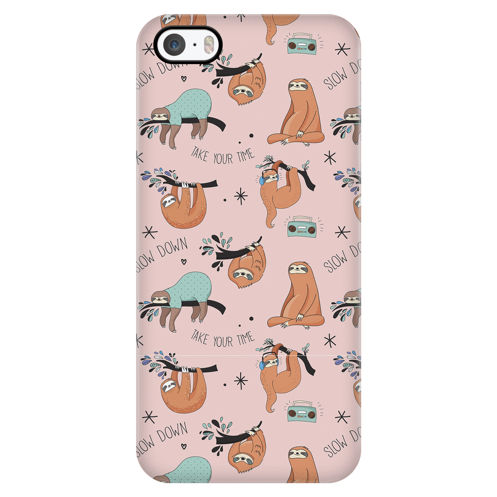 Pink Sloth Collage Phone Case Phone Cases iPhone 5/5s 
