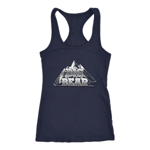 Big Bear V.2, Womens T-shirt Next Level Racerback Tank Navy XS