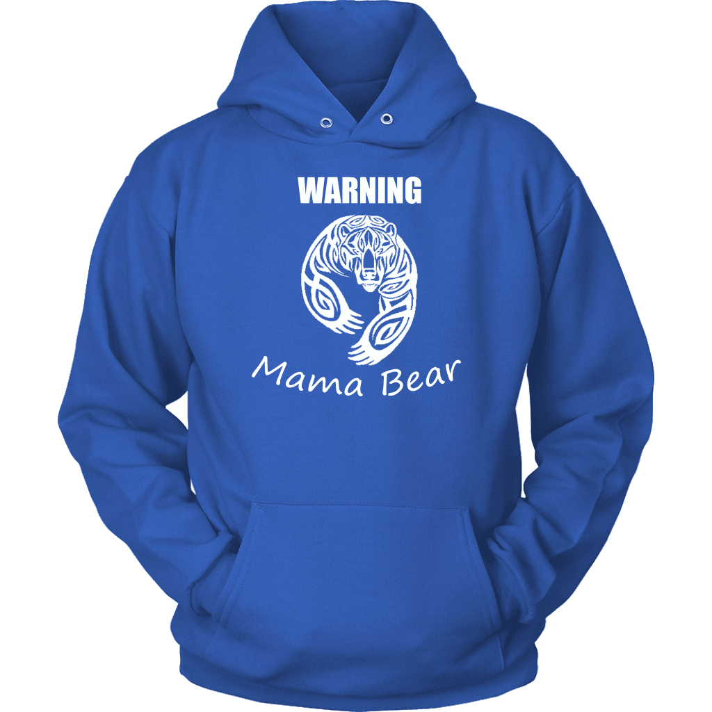 WARNING Mama Bear Celtic Hoodie T-shirt Unisex Hoodie Royal Blue S