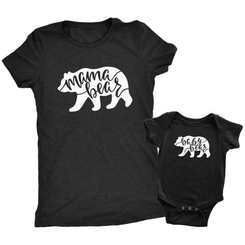 Image of Mama and Baby Bear Combo T-shirt NB S 
