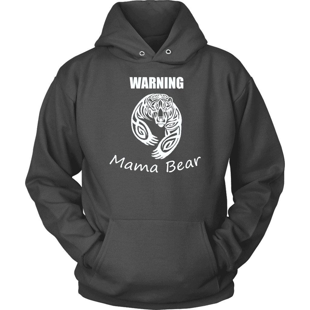 WARNING Mama Bear Celtic Hoodie T-shirt Unisex Hoodie Charcoal S