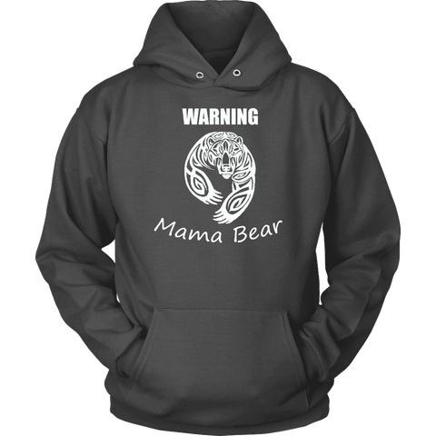 Image of WARNING Mama Bear Celtic Hoodie T-shirt Unisex Hoodie Charcoal S