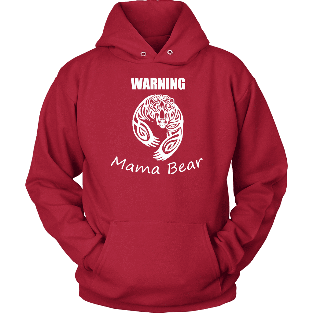 WARNING Mama Bear Celtic Hoodie T-shirt Unisex Hoodie Red S