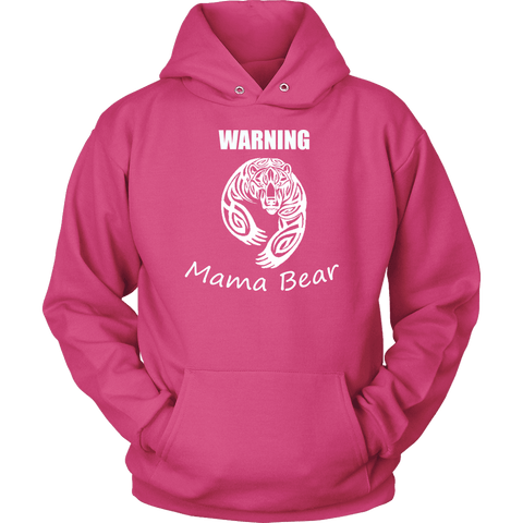 Image of WARNING Mama Bear Celtic Hoodie T-shirt Unisex Hoodie Sangria S