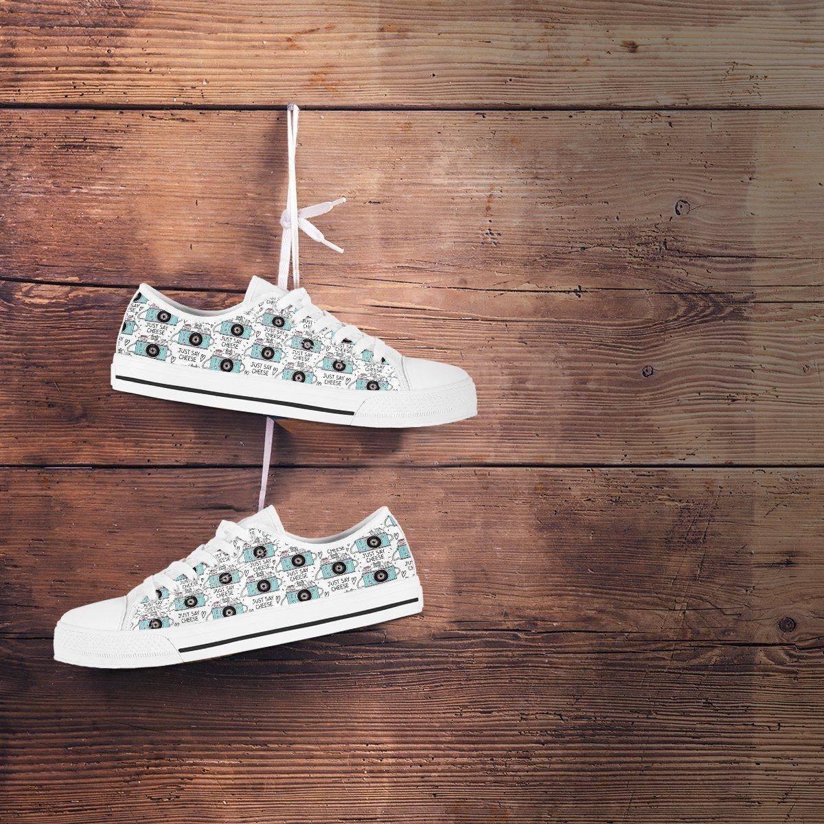 Premium Canvas Shoes, Say Cheese Mens 