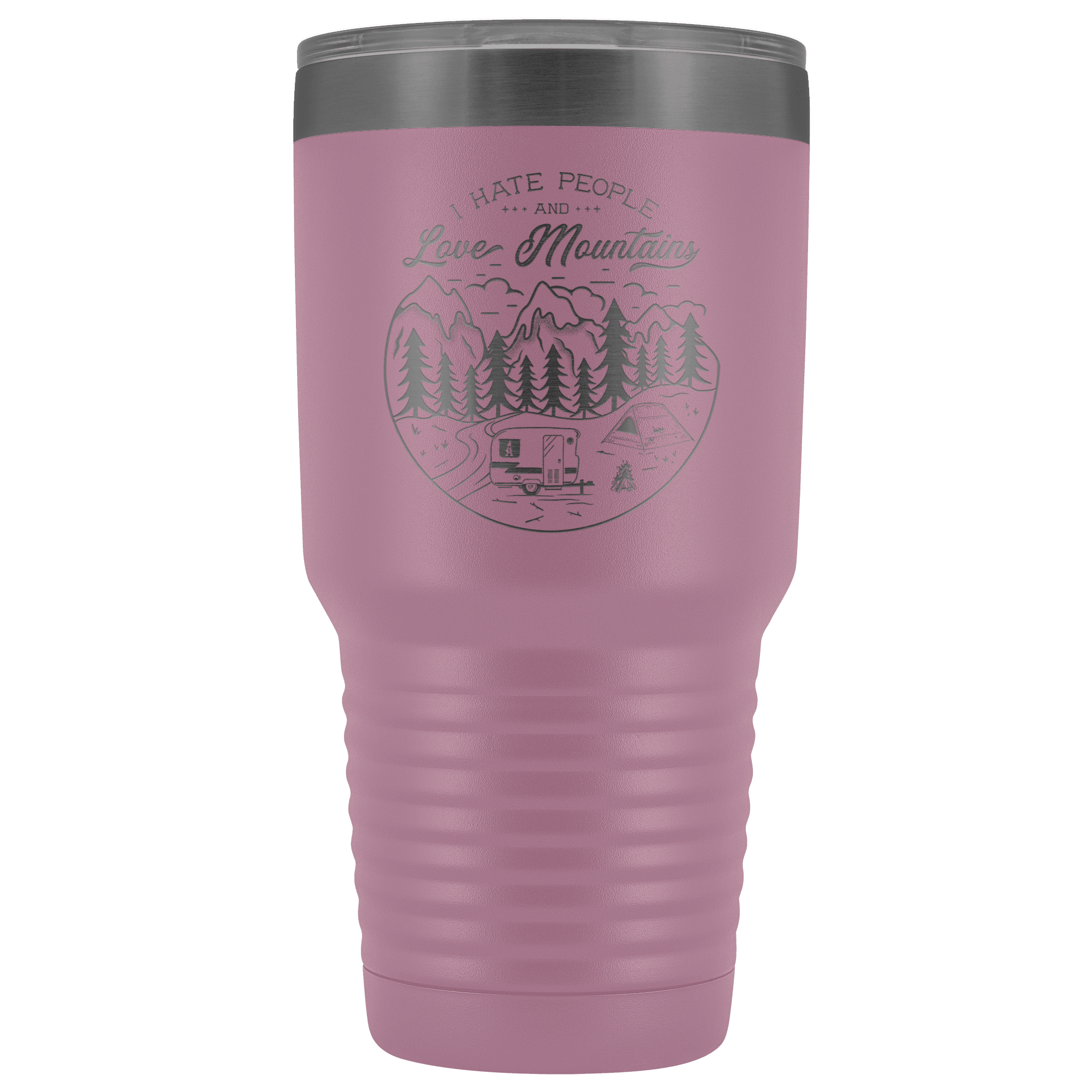 Love the Mountains | 30oz Tumbler Tumblers Light Purple 
