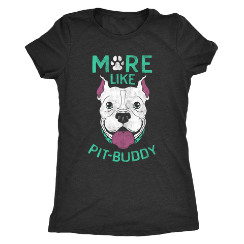 Image of Pit Buddy Shirts and Hoodies T-shirt Next Level Womens Triblend Vintage Black S