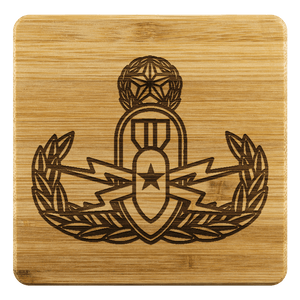 EOD Master Crab on Premium Bamboo Coasters Coasters Bamboo Coaster - 4pc 