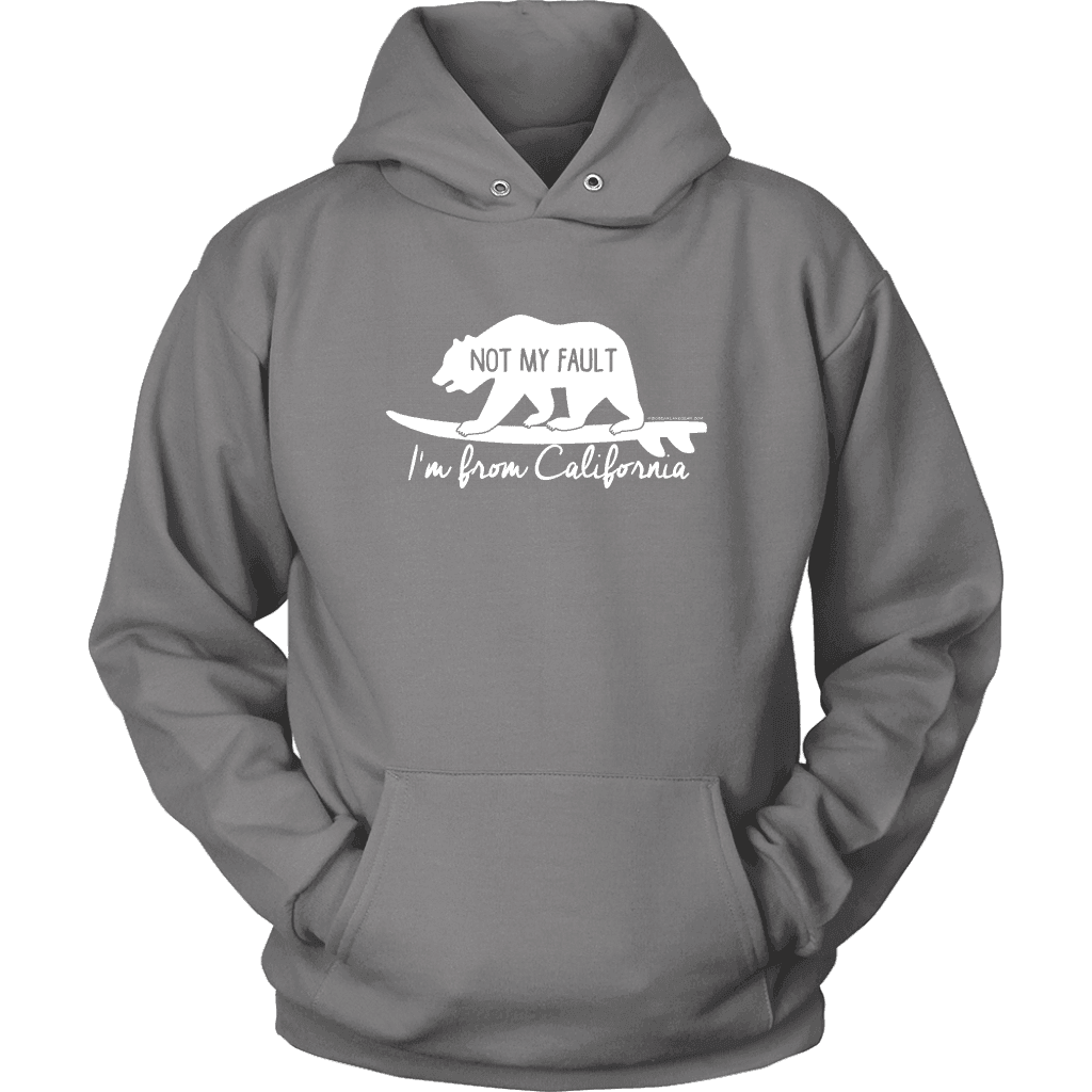 From California T-shirt Unisex Hoodie Grey S