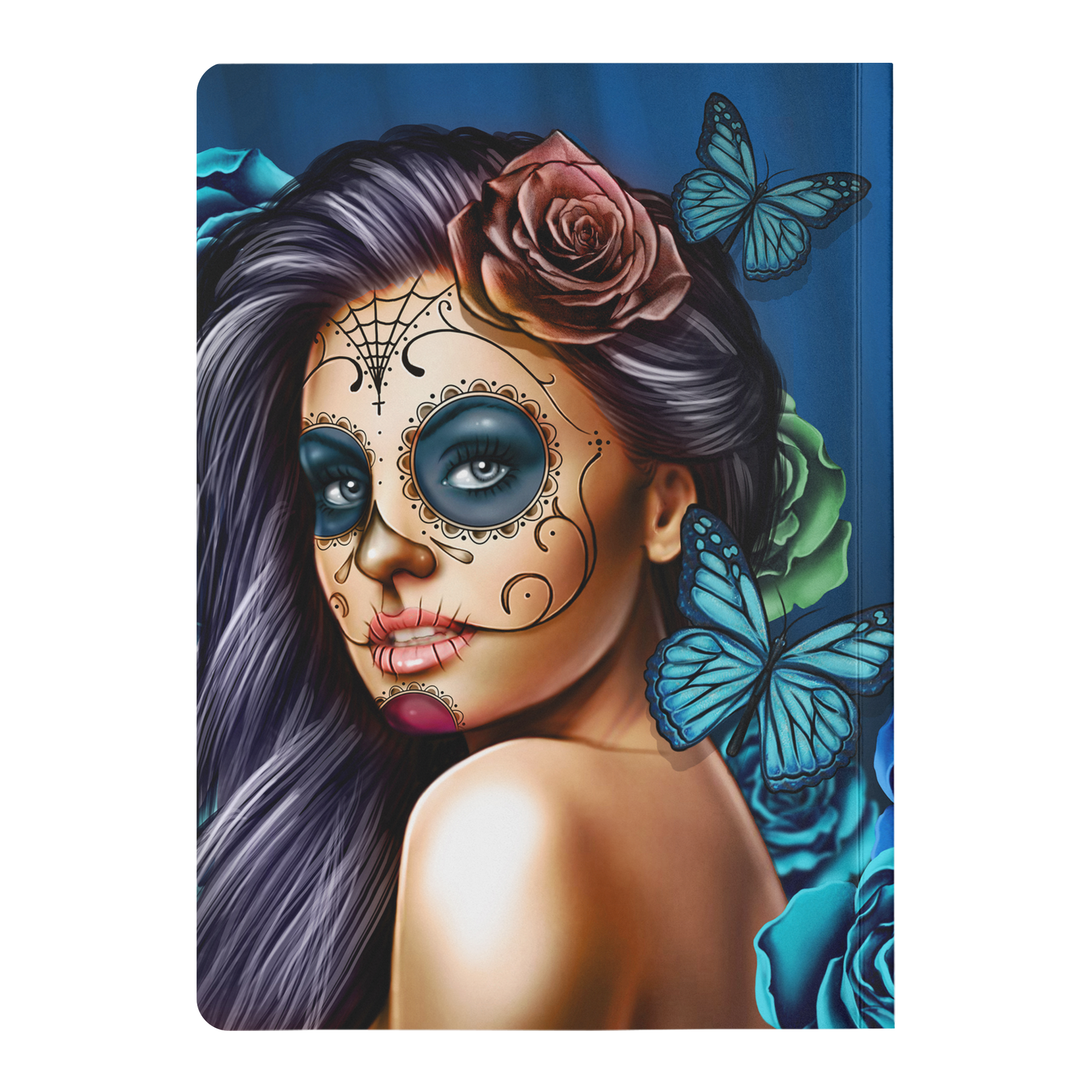 Blue Calavera Girl Soft Cover Journal