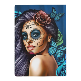 Blue Calavera Girl Soft Cover Journal