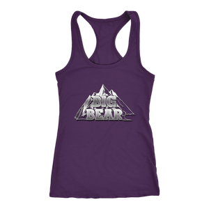 Big Bear V.2, Womens T-shirt Next Level Racerback Tank Purple XS