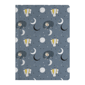 Sleeping Space Sloth Journal | Soft Cover