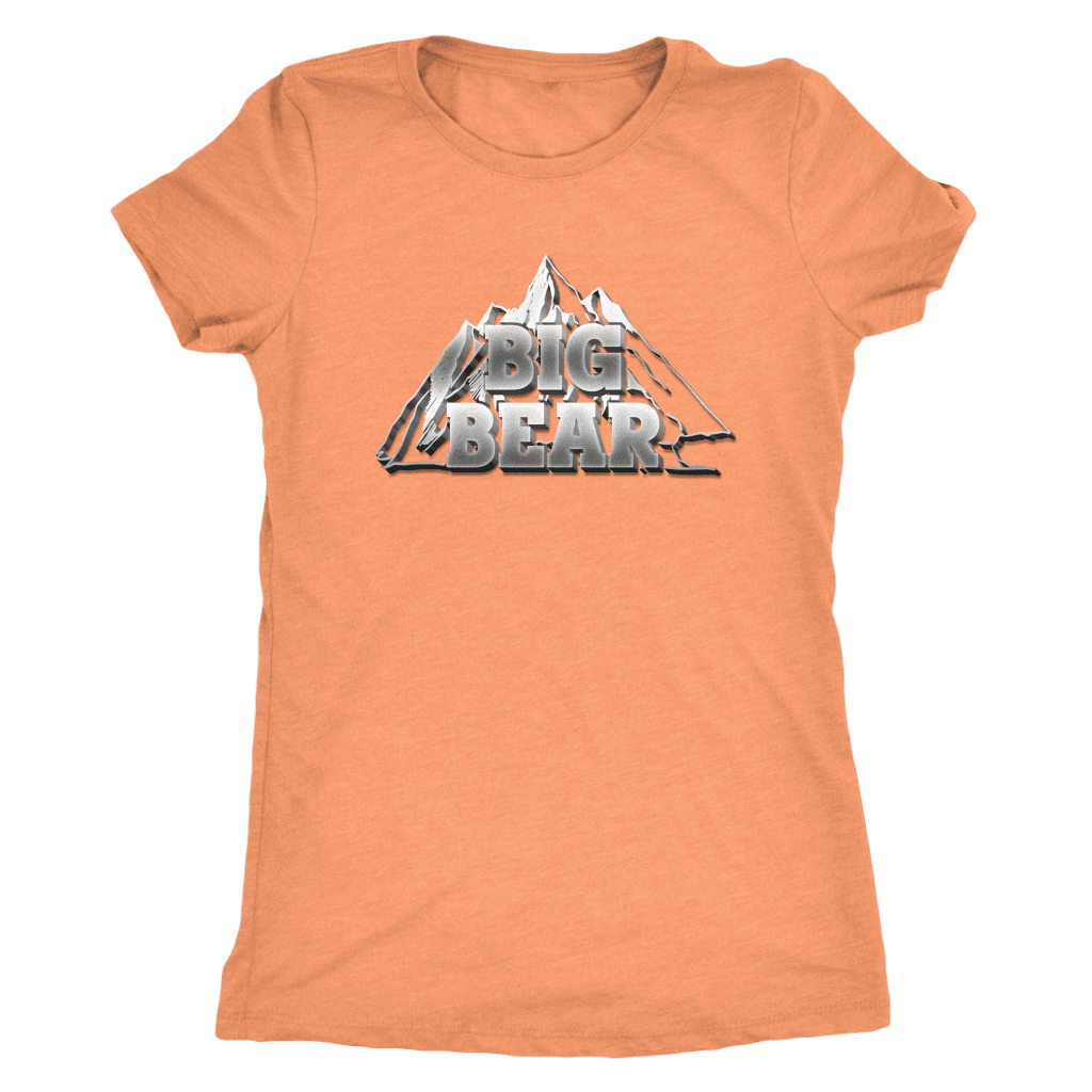 Big Bear V.2, Womens T-shirt Next Level Womens Triblend Vintage Light Orange S