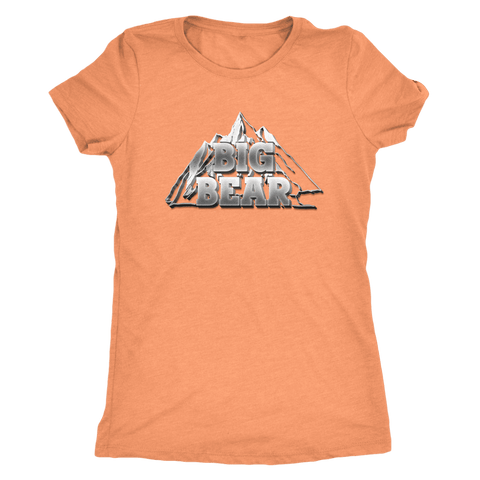 Image of Big Bear V.2, Womens T-shirt Next Level Womens Triblend Vintage Light Orange S