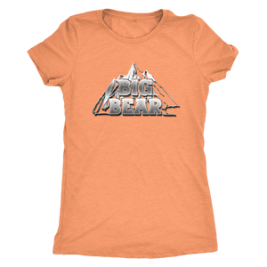 Big Bear V.2, Womens T-shirt Next Level Womens Triblend Vintage Light Orange S